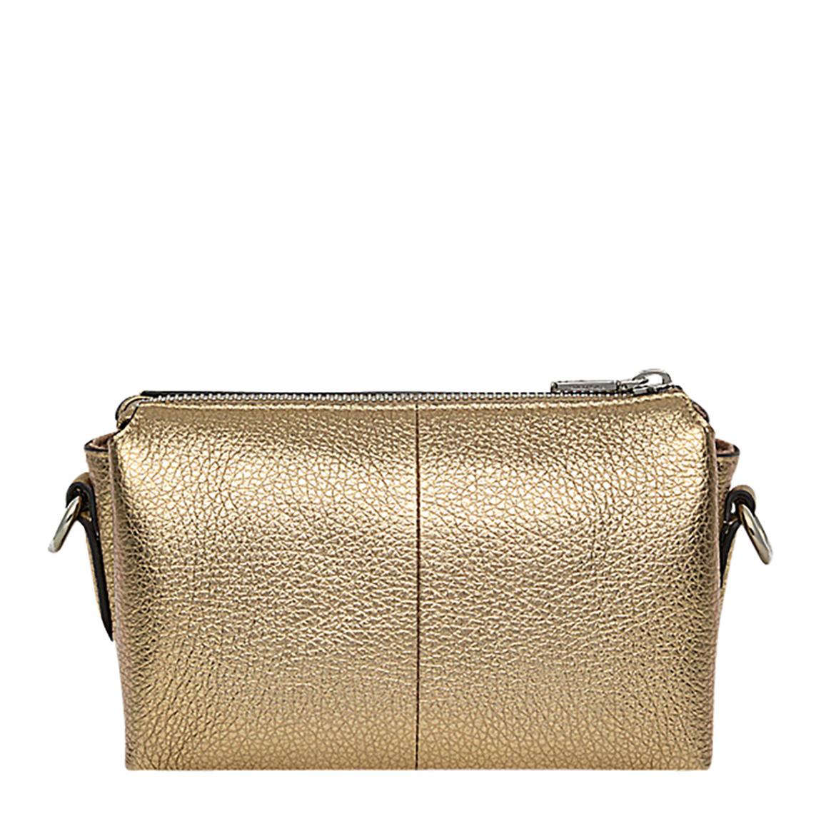 Radley Icy Gold Mini Hillgate Place Chain Zip-Top Crossbody Bag