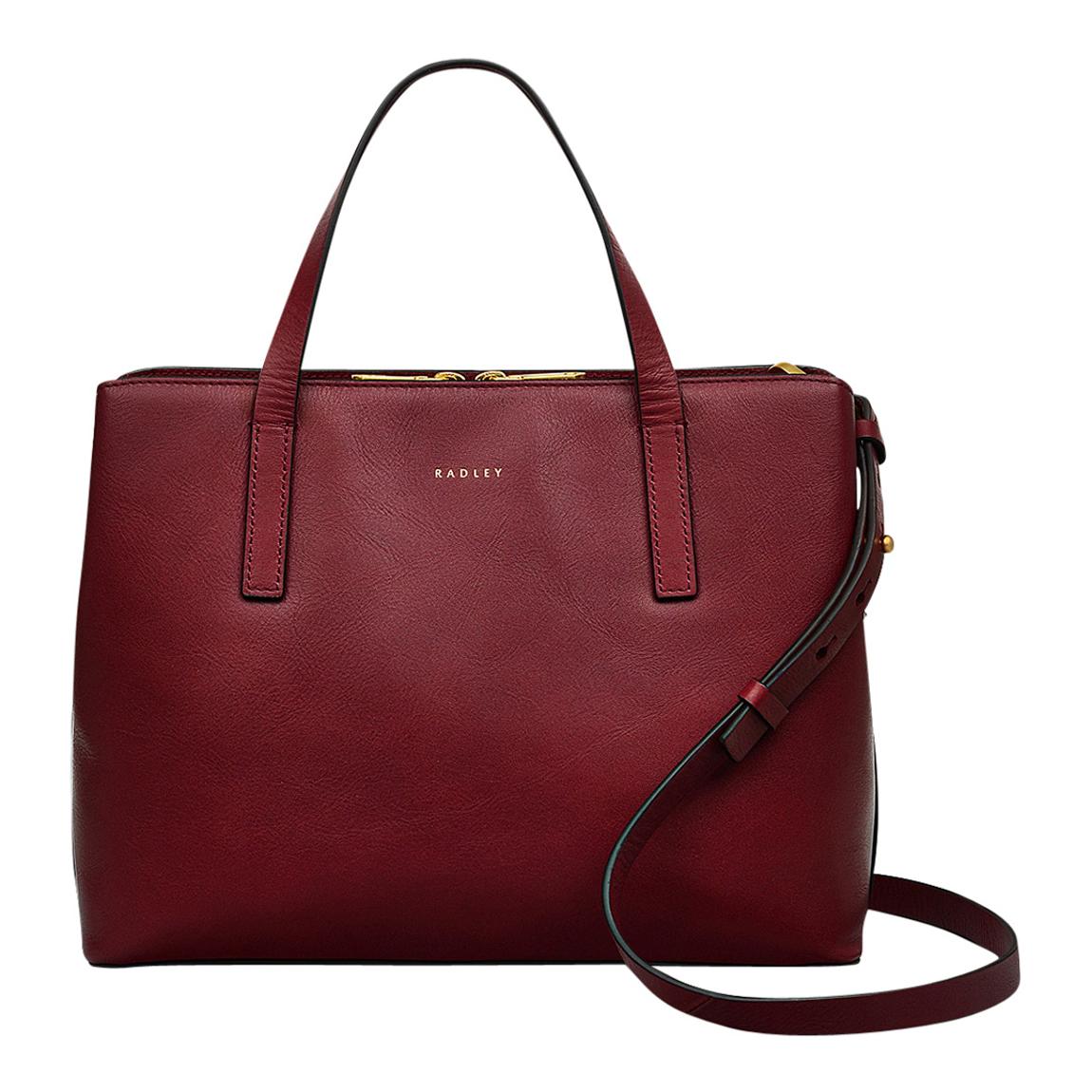 Cranberry Medium Dukes Place Icon Zip-Top Grab Bag main product photo