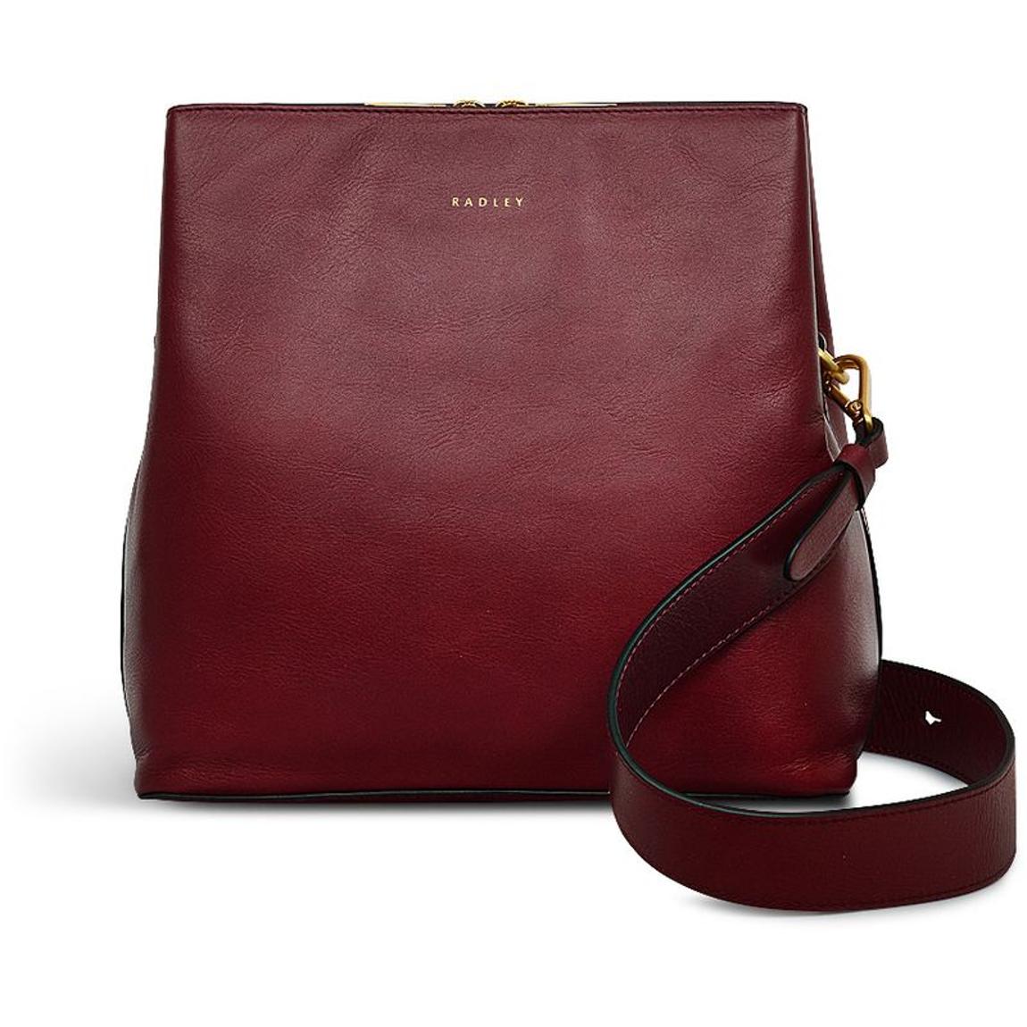 Radley Cranberry Medium Dukes Place Icon Compartment Crossbody Bag