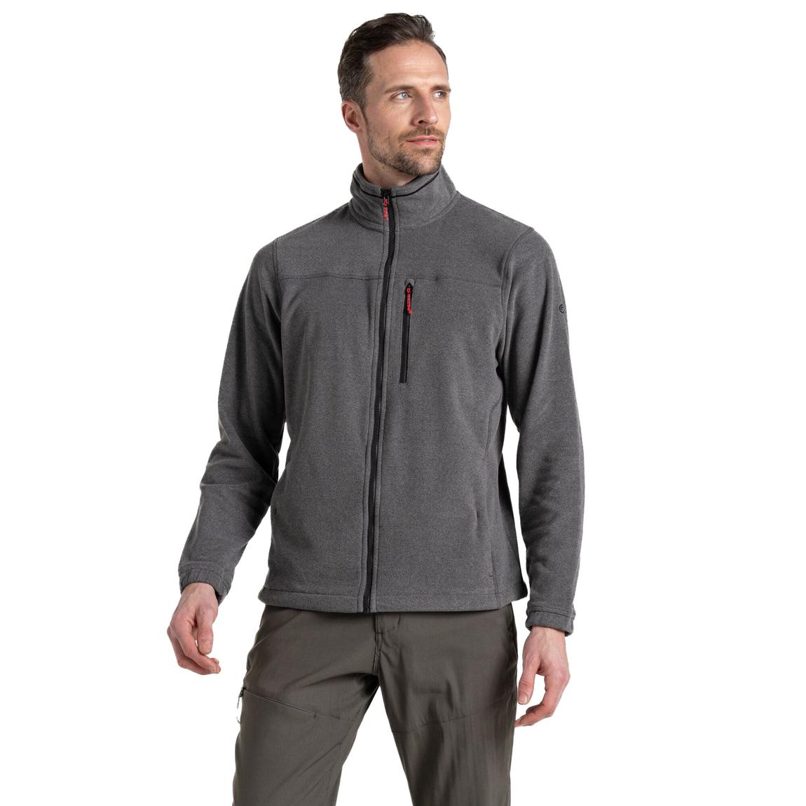 Fleece Jacket Corey Plus II Polyester Black Pepper Marl main product photo