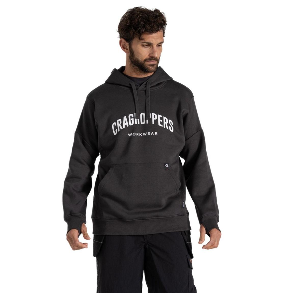 Hoodie Workwear Oulston Organic Cotton Carbon Grey main product photo
