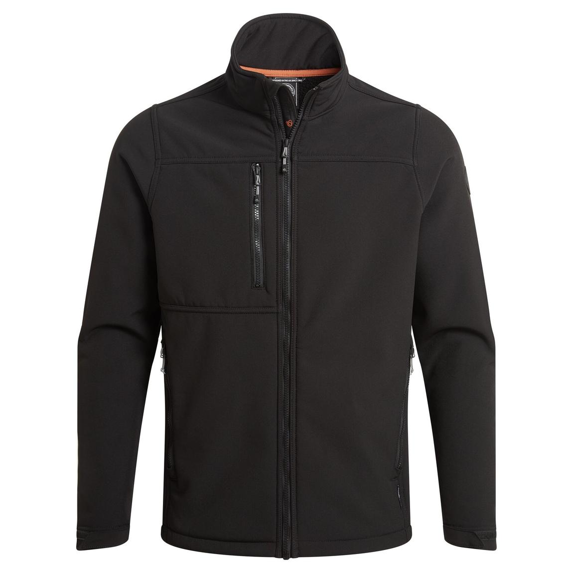 Soft Shell Jacket Whitby Recycled Polyester Black main product photo