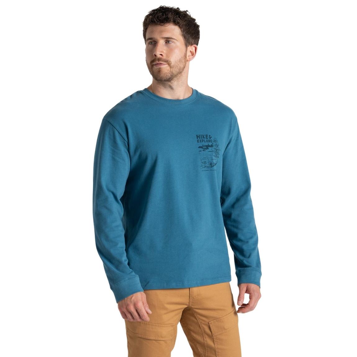 T-Shirt National Trust Limestone Organic Cotton Brisk Blue main product photo