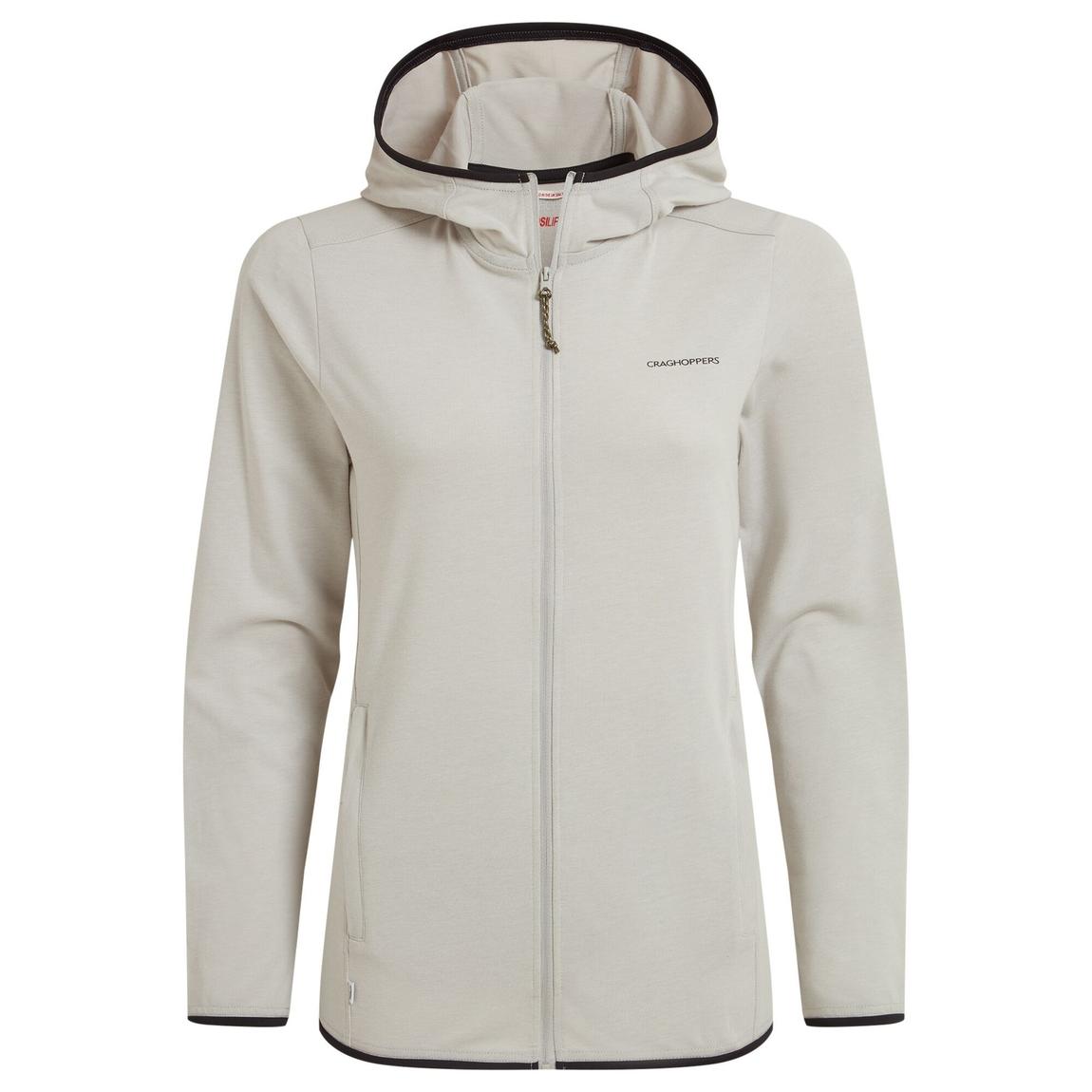 Hooded Jacket Afia Polyester Light Grey Marl main product photo