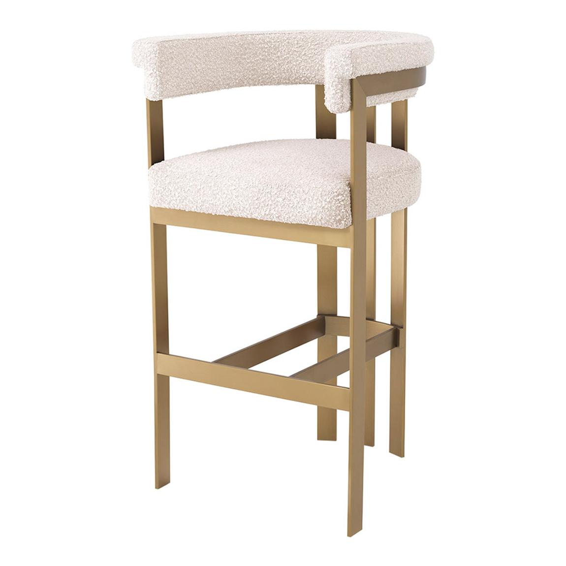 Clubhouse Bar Stool, Bouclé Cream main product photo