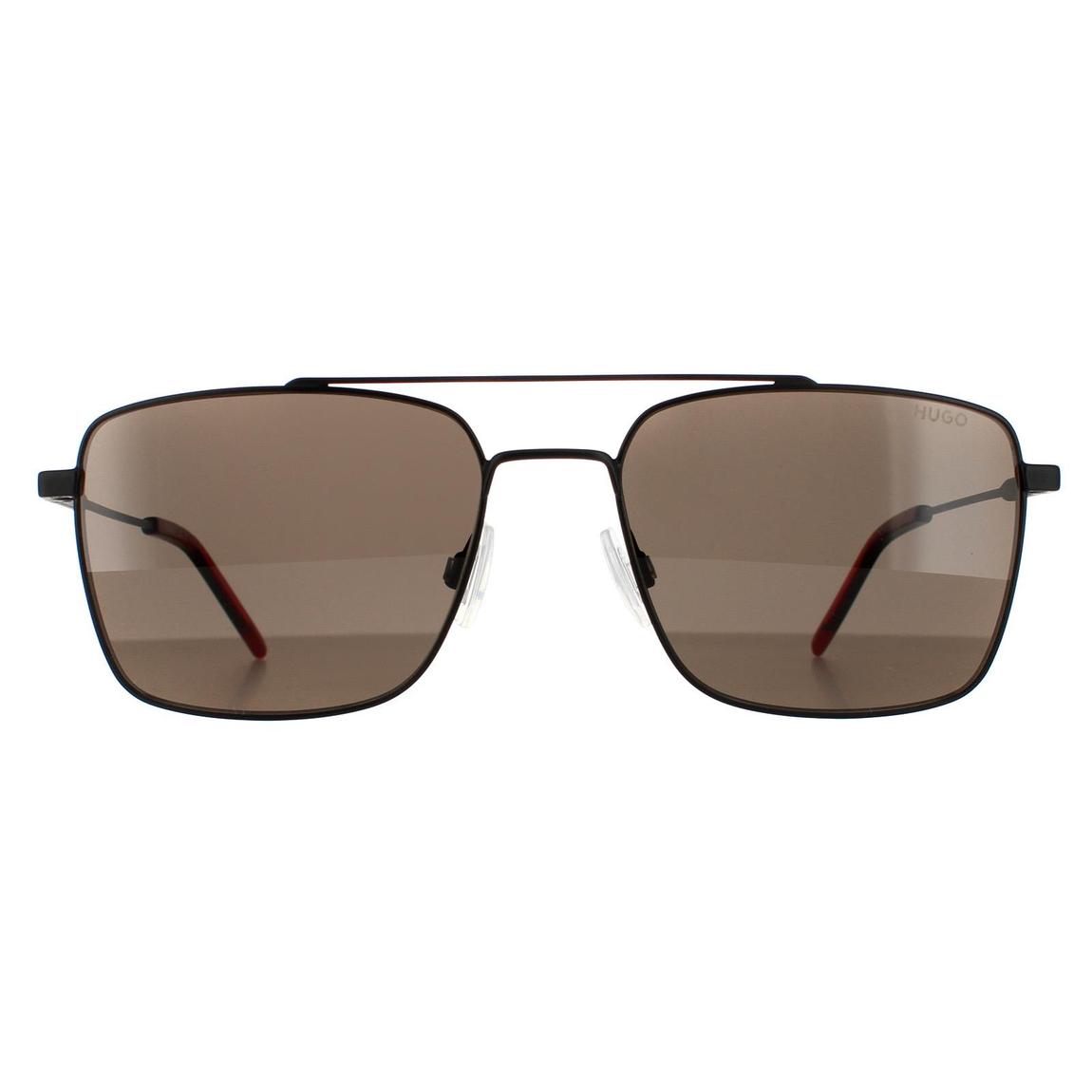 Matte Black Rectangular Sunglasses 57mm main product photo