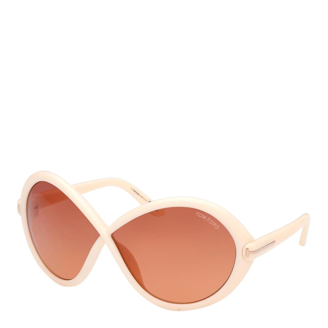 Women's Cream Tom Ford Jada Sunglasses 68mm main product photo