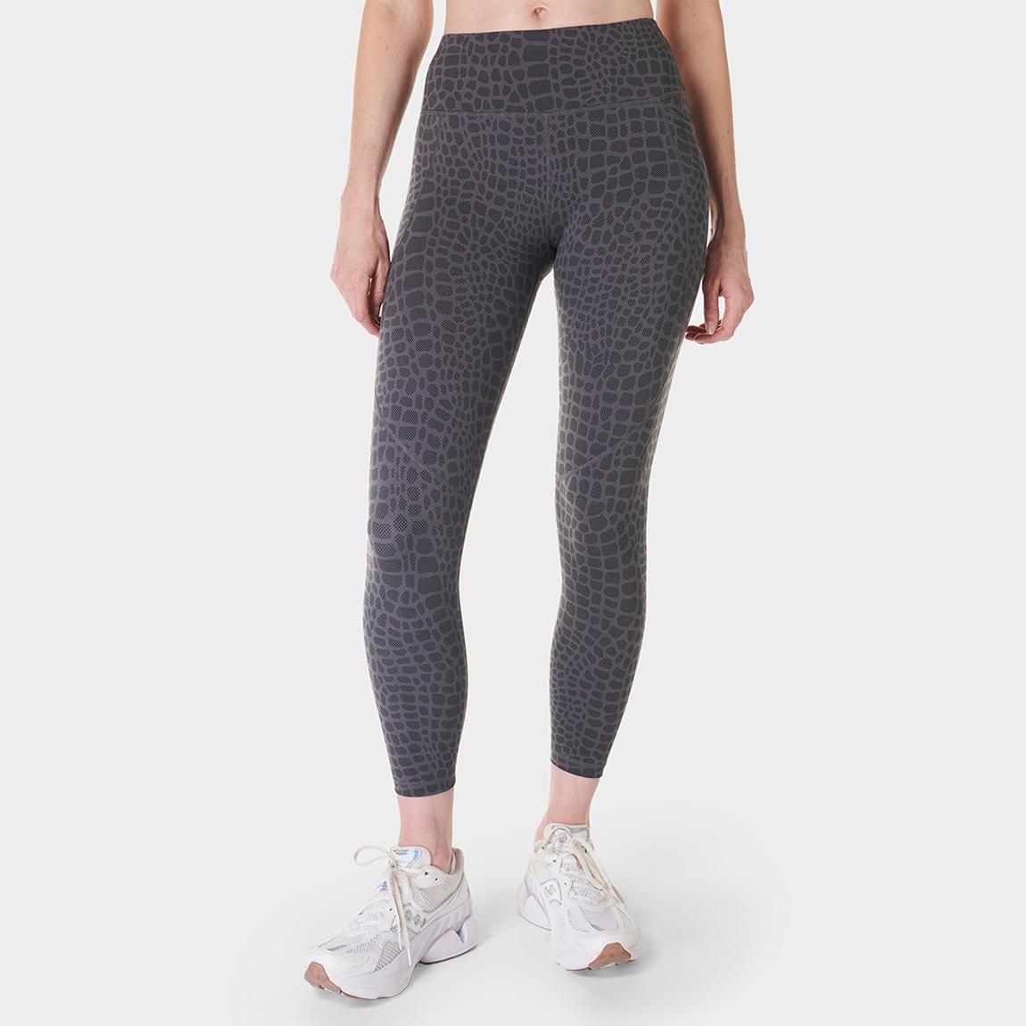 Power 7/8 Workout Leggings - Grey Croc Print main product photo