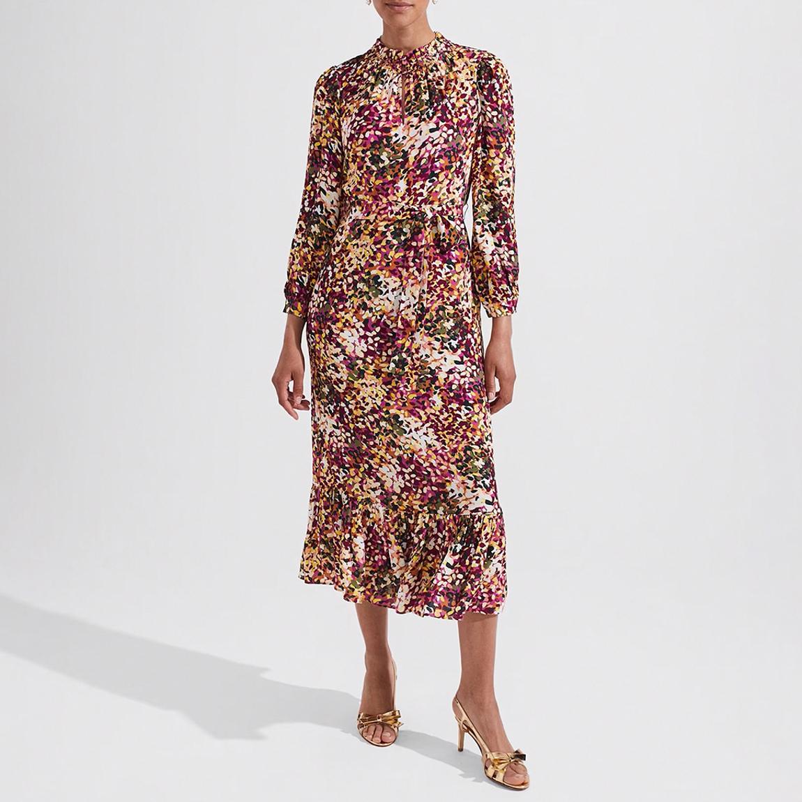 Multi Floaral Camellia Midi Dress main product photo