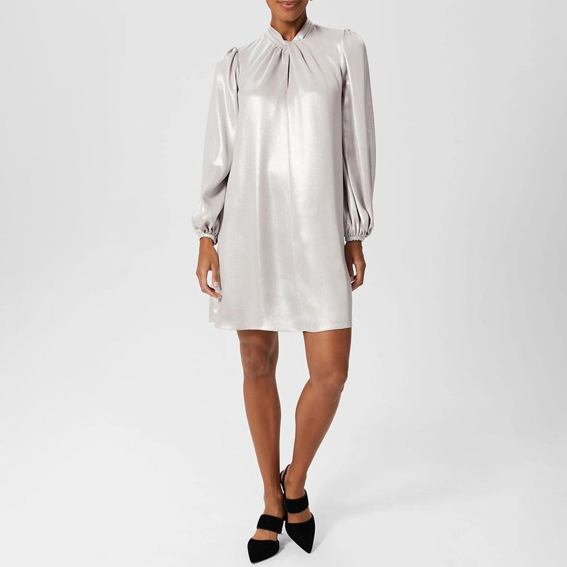 Silver Alexandria Tie Dress main product photo