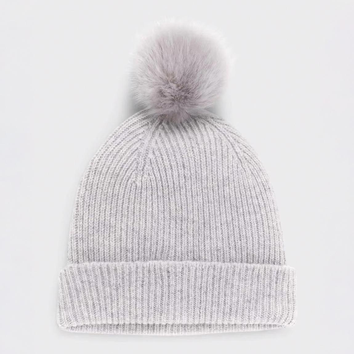Grey Ember Lambswool Bobble Hat main product photo