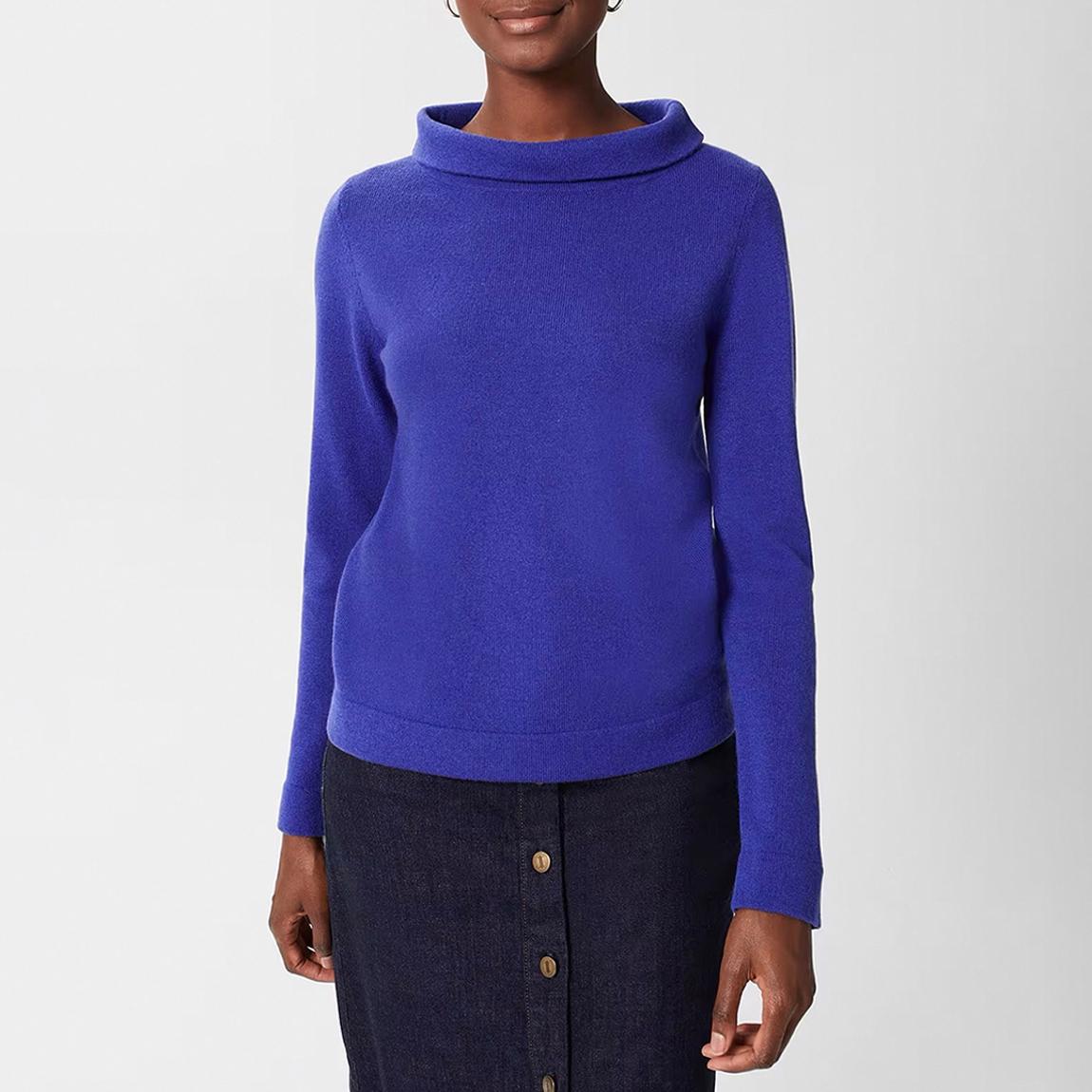 Bright Blue Audrey Cashmere Blend Jumper main product photo