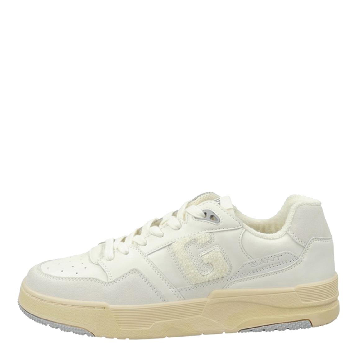 Women's White Ellizy Leather Trainer main product photo