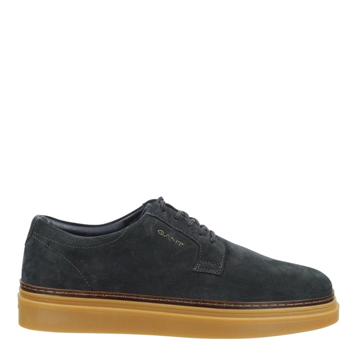 Men's Navy Kinzoon Suede Lace Up Shoe main product photo