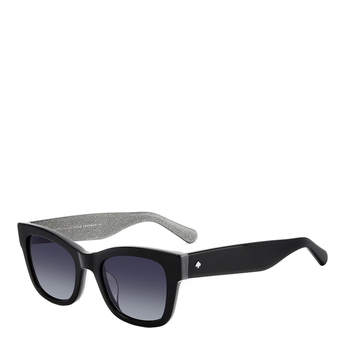 Black Glitter Grey Cat Eye Sunglasses 50mm main product photo