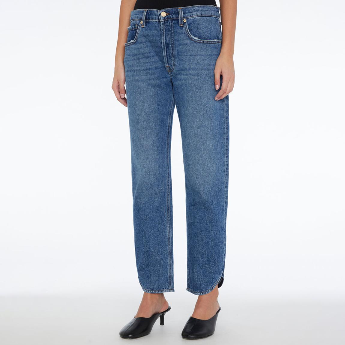 Blue Julia Boyfriend Stretch Jeans main product photo