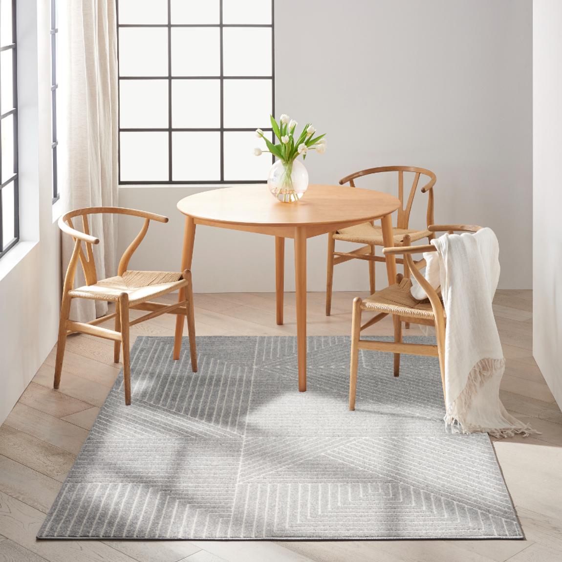 Balance 01 Grey Ivory 221cm x 160cm Rug main product photo