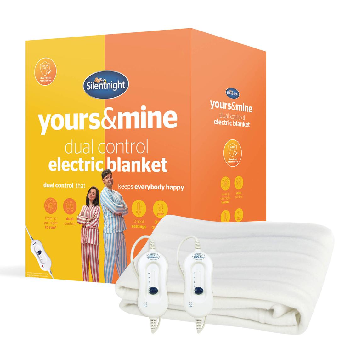 Silentnight Yours & Mine Dual Control Electric Blanket - Double main product photo