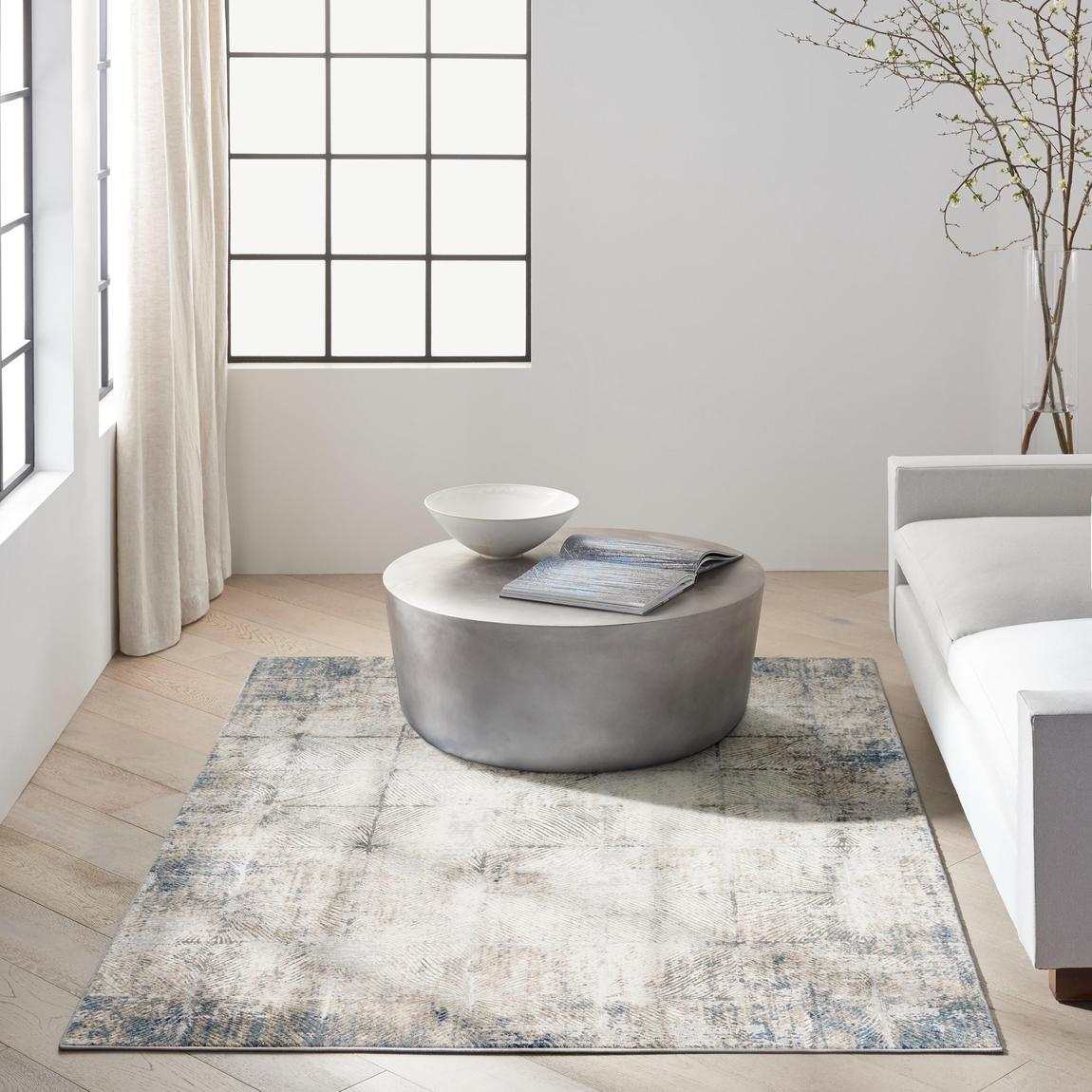 Infinity 03 Ivory Grey 183cm x 122cm Rug main product photo