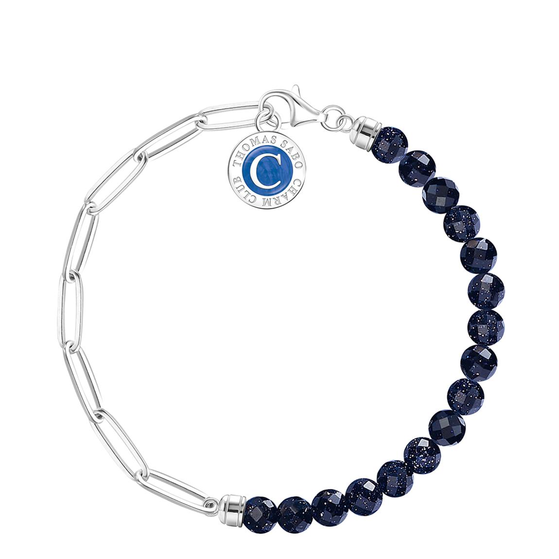Dark Blue Charm Club Bracelet main product photo