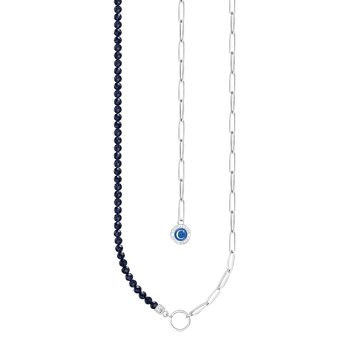 Dark Blue Charm Club Necklace main product photo