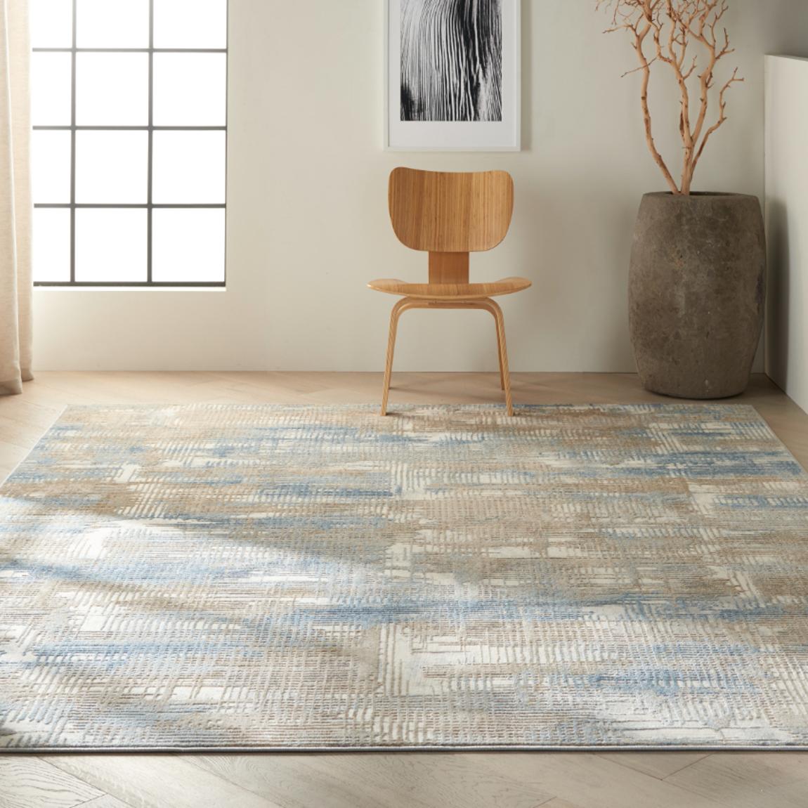 Rush 01 Blue Beige 305cm x 244cm Rug main product photo