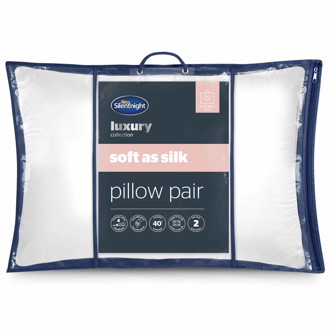 Silentnight Soft As Silk Pair Of Pillows main product photo