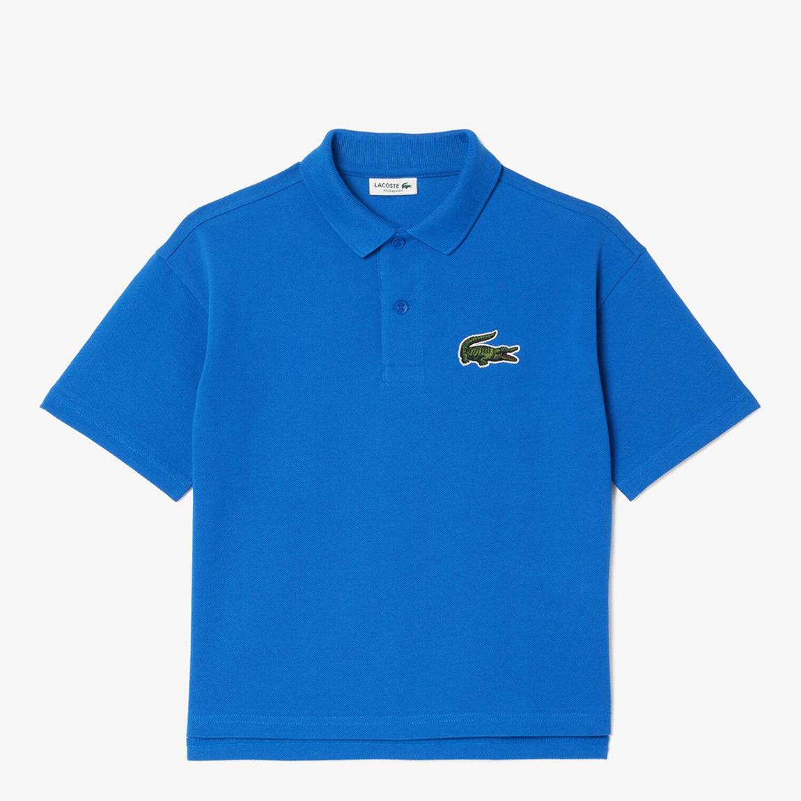 Teen Bright Blue Cotton Polo Shirt main product photo