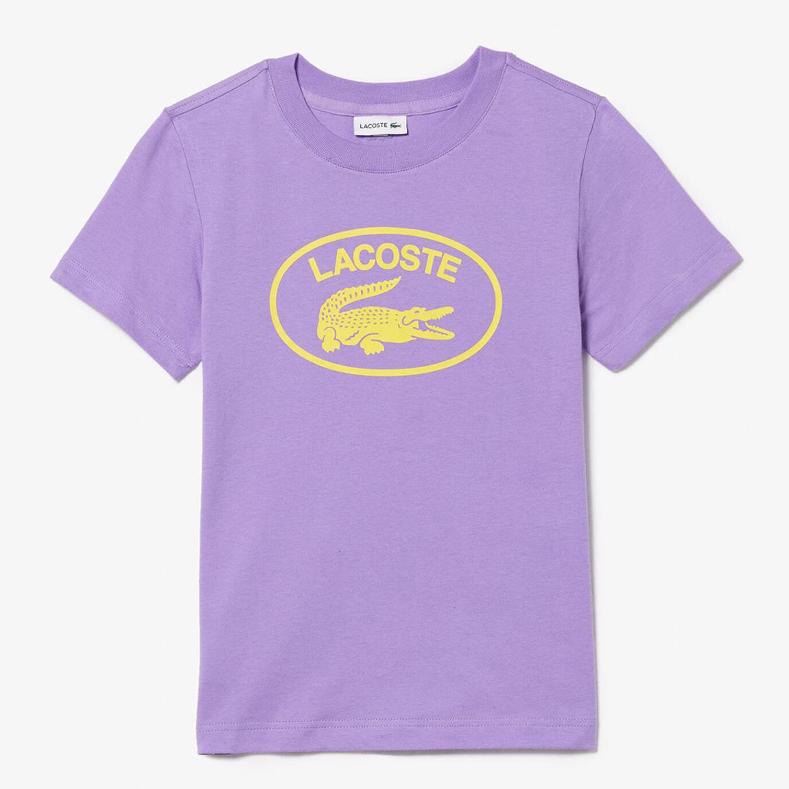 Baby Purple Chest Logo Cotton T-Shirt main product photo