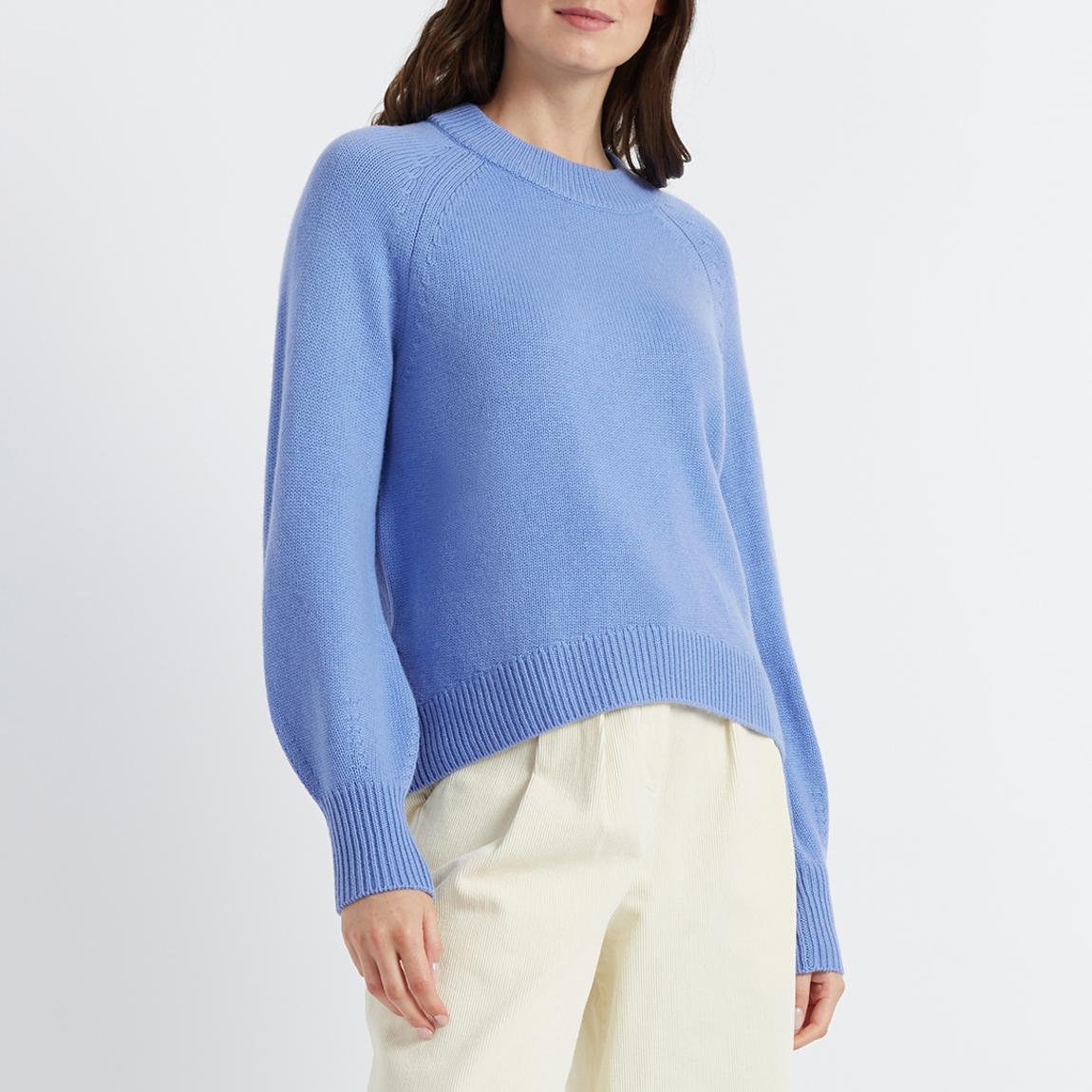 Powder Blue Wool Cashmere Blend Oversized Jumper main product photo