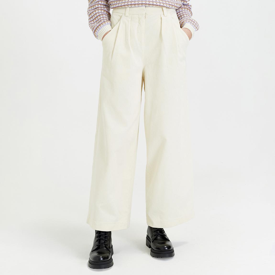 Cream Isabella Corduroy Trousers main product photo