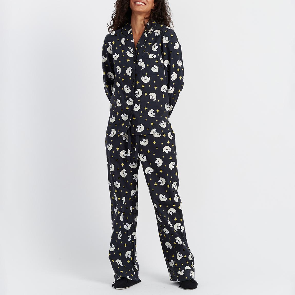 Black/White Printed Cotton Snoopy Pyjamas main product photo