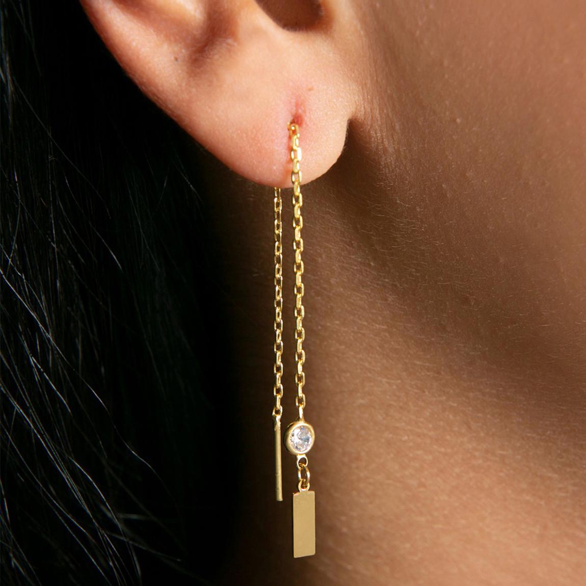 Gold Chain Earring main product photo