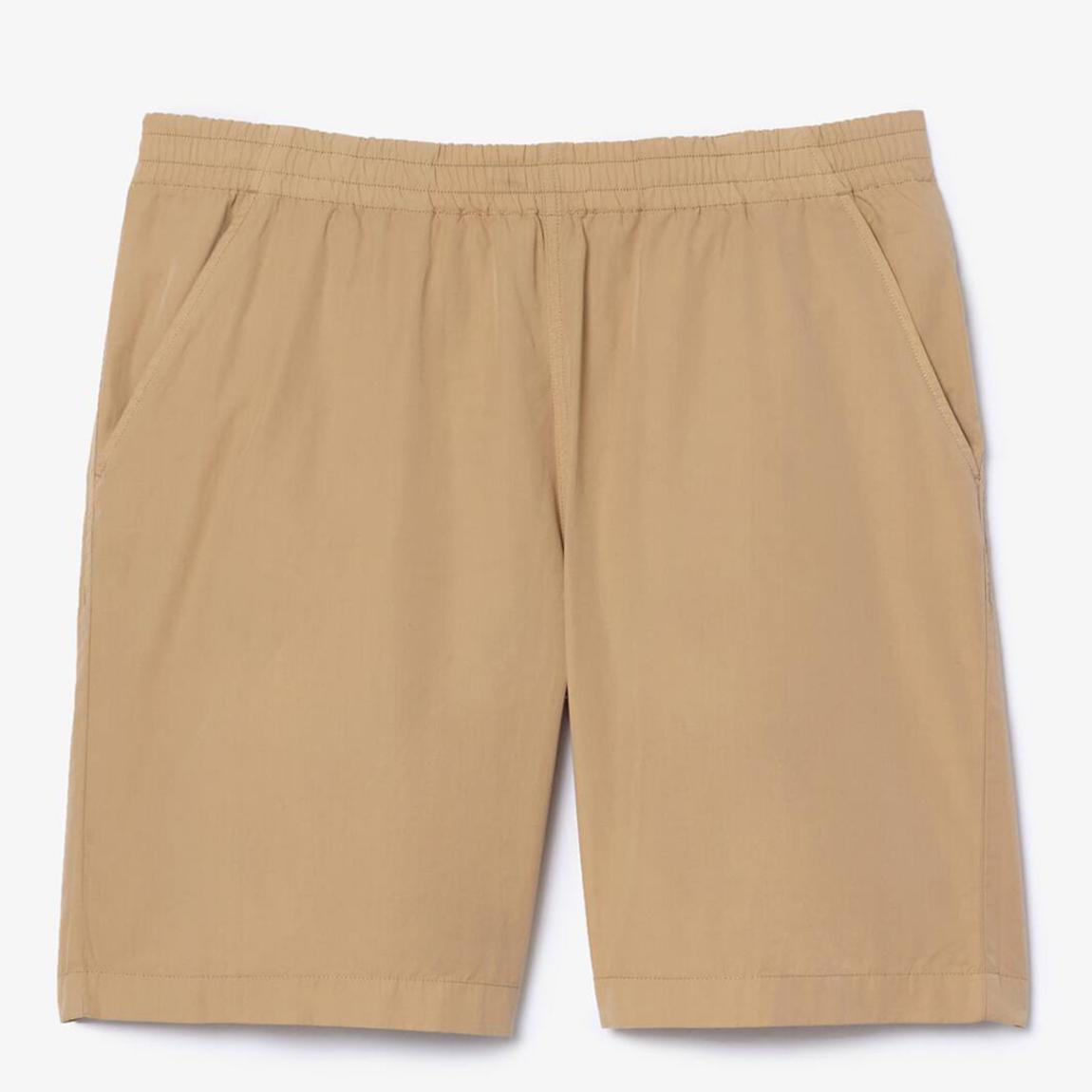 Beige Relaxed Fit Cotton Shorts main product photo