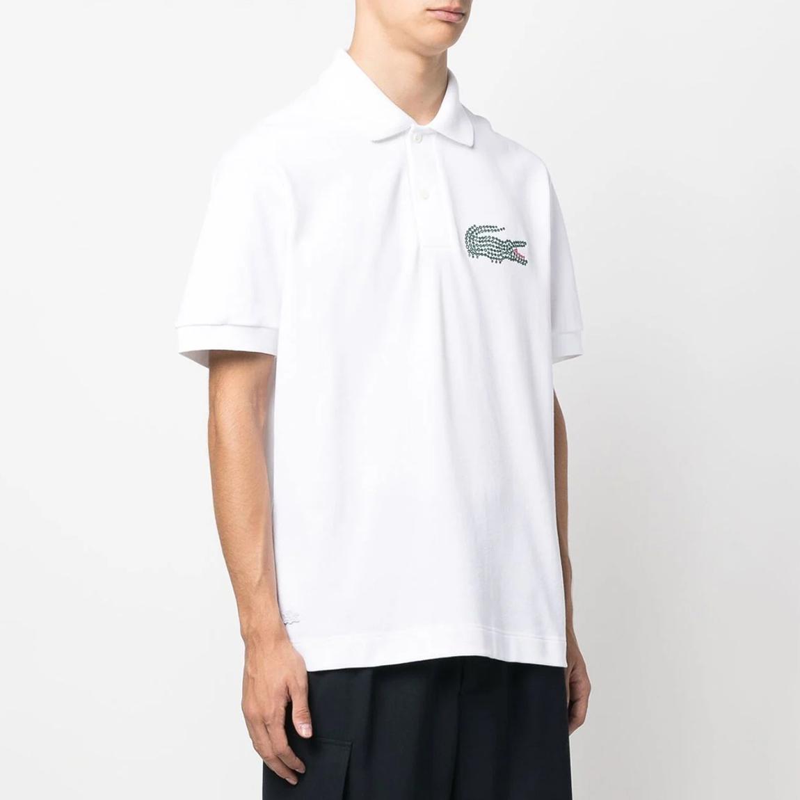 White Crocodile Cotton Polo Shirt main product photo