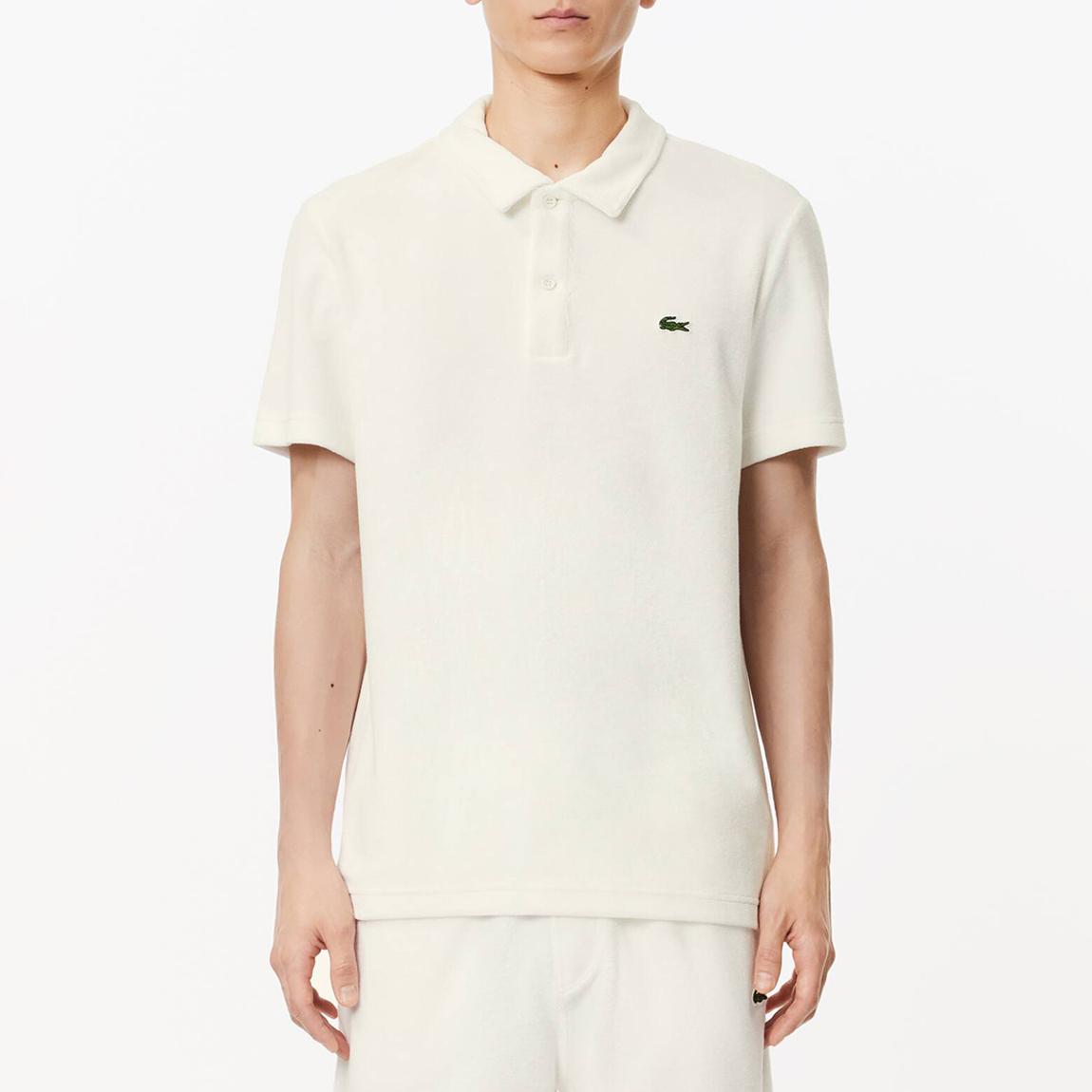 Off White Cotton Blend Polo Shirt main product photo