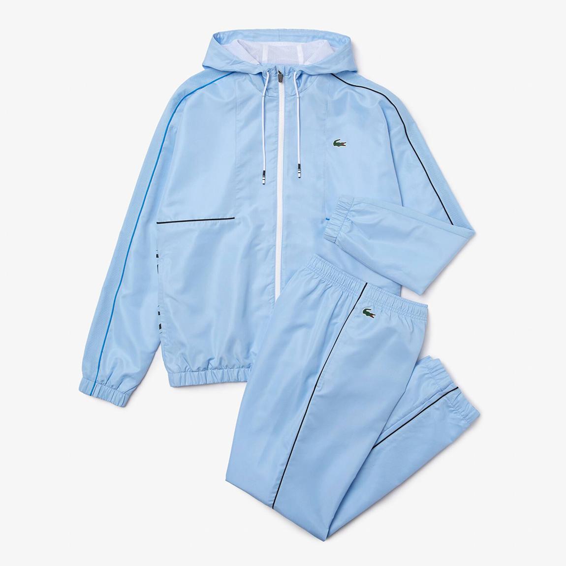 LACOSTE ライトブルー ジャージ US XS Lacoste Light Blue Drawstring Tapered Tracksuit - BrandAlley