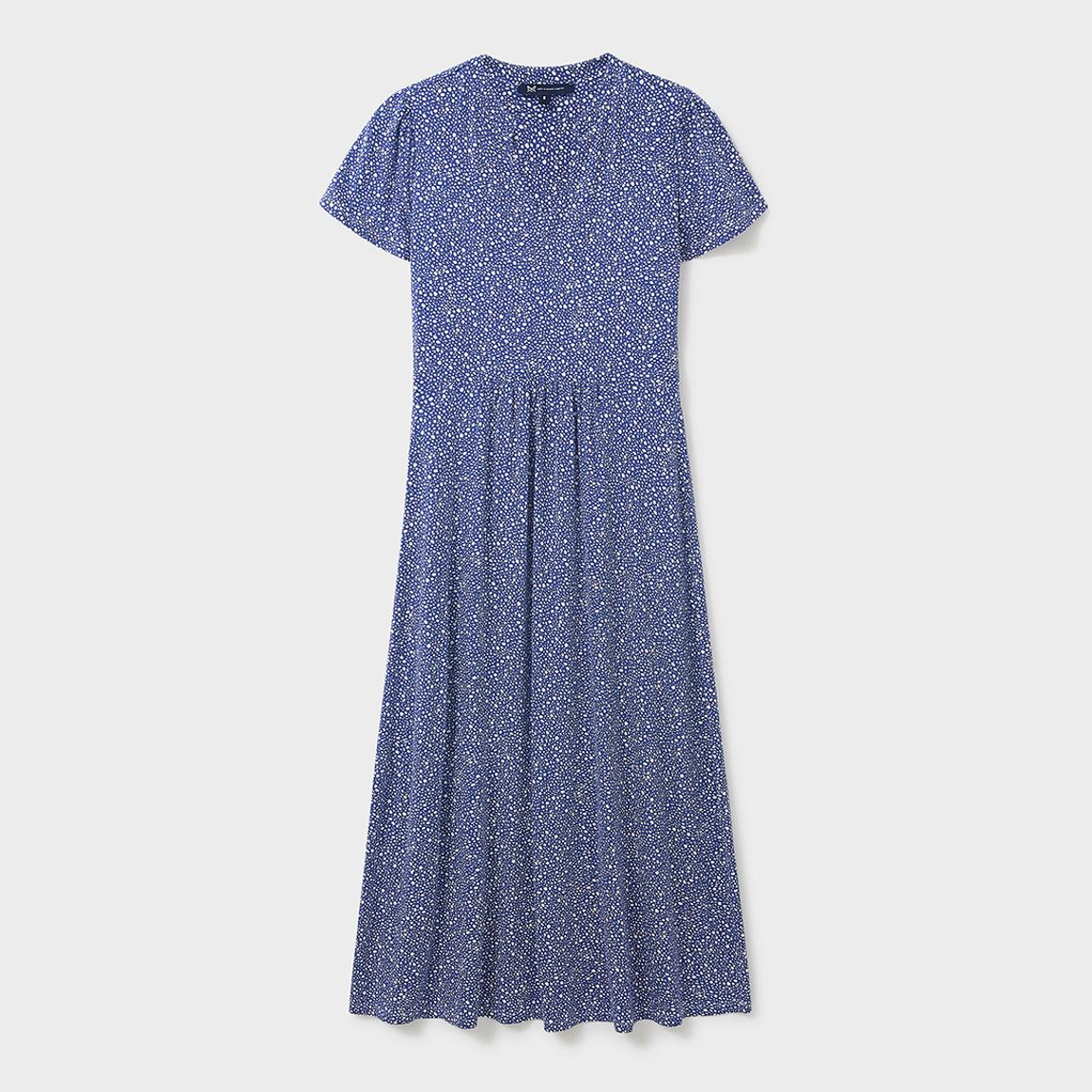 Cobalt Printed Floaty Midi Dress main product photo