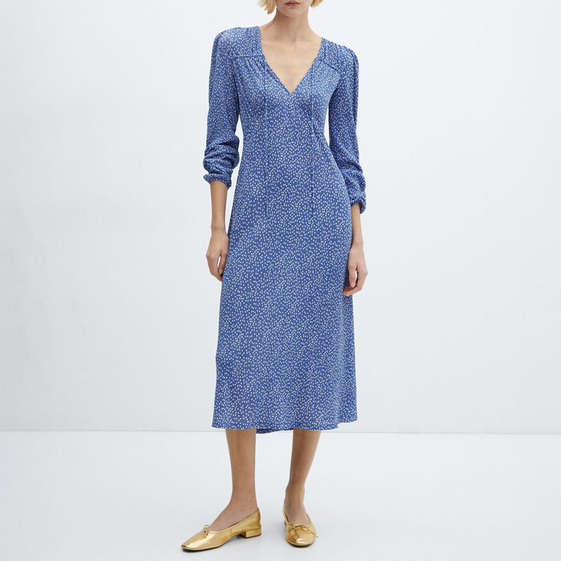 Cerulean Printed Tie Midaxi Dress main product photo