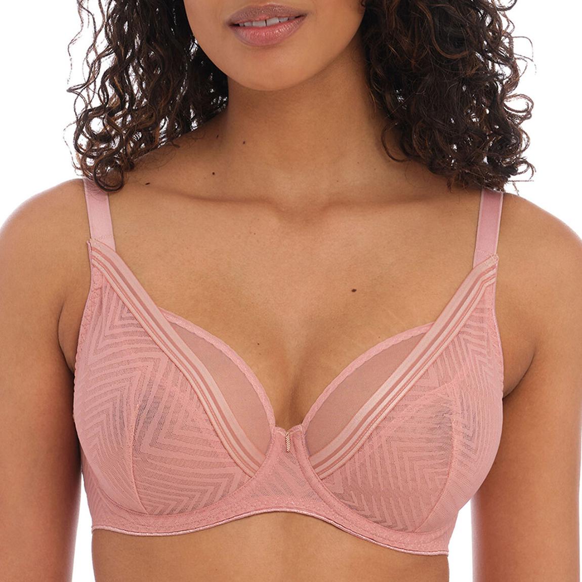 Pink Tailored High Apex Plunge Bra main product photo