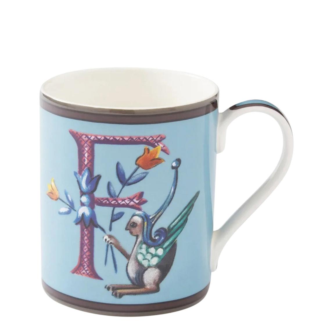 Kit Kemp Alphabet Mug - F