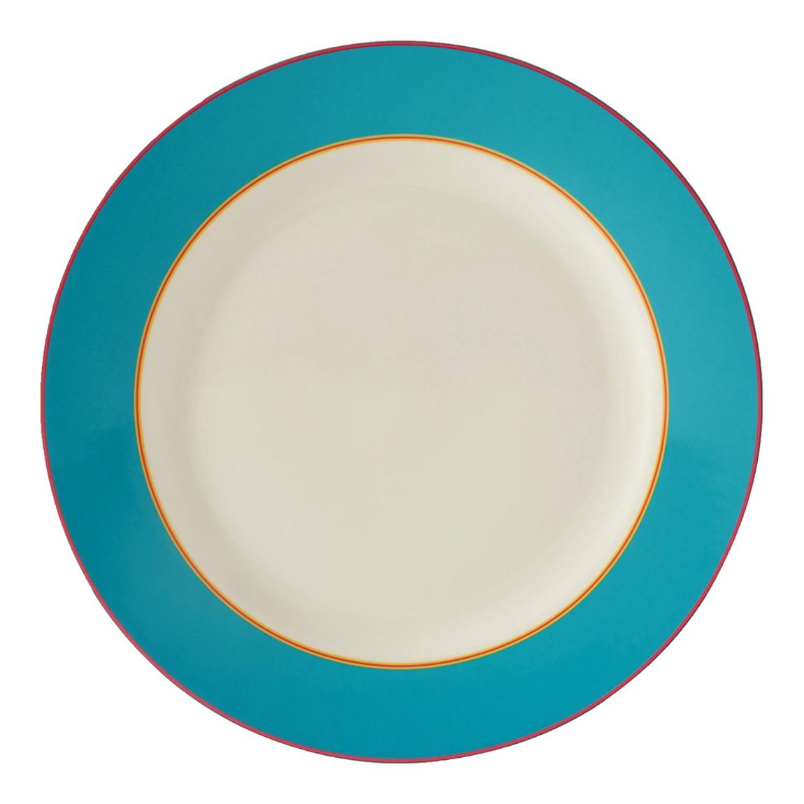 Kit Kemp Calypso Turquoise Charger Bowl, 29.2cm