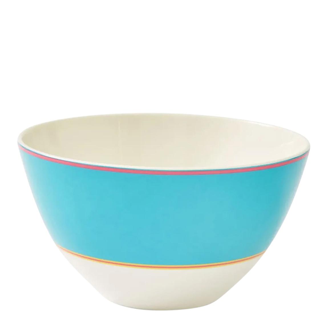Set of 4 Kit Kemp Calypso Turquoise Bowls, 15.3cm
