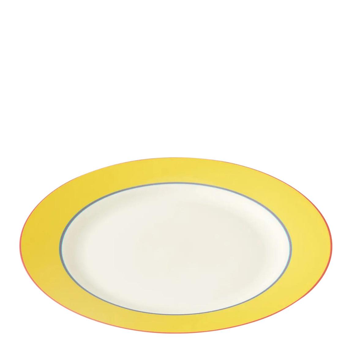 Kit Kemp Calypso Yellow Charger Bowl, 29.2cm