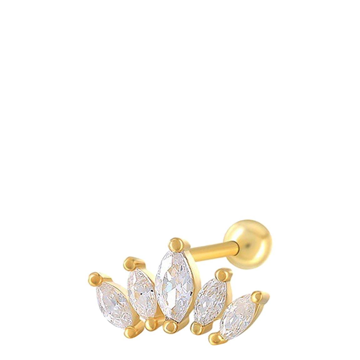Gold Plated Swarovski Crystal Stud Earrings main product photo