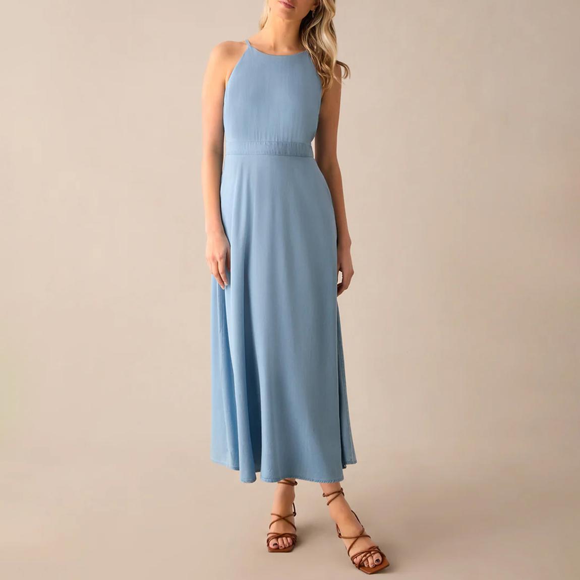 Halter Tencel Midi Dress main product photo