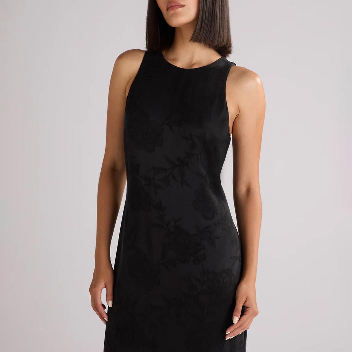 Camilla Black Jacquard Racer Dress main product photo