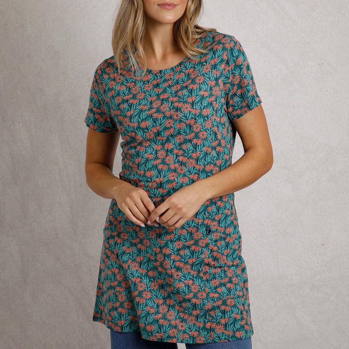 Multi Eco Printed Jersey Slub Tunic main product photo
