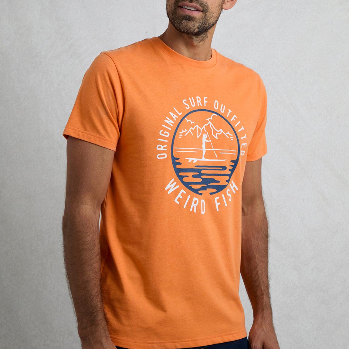 Orange Paddle Front Print Graphic T-Shirt main product photo
