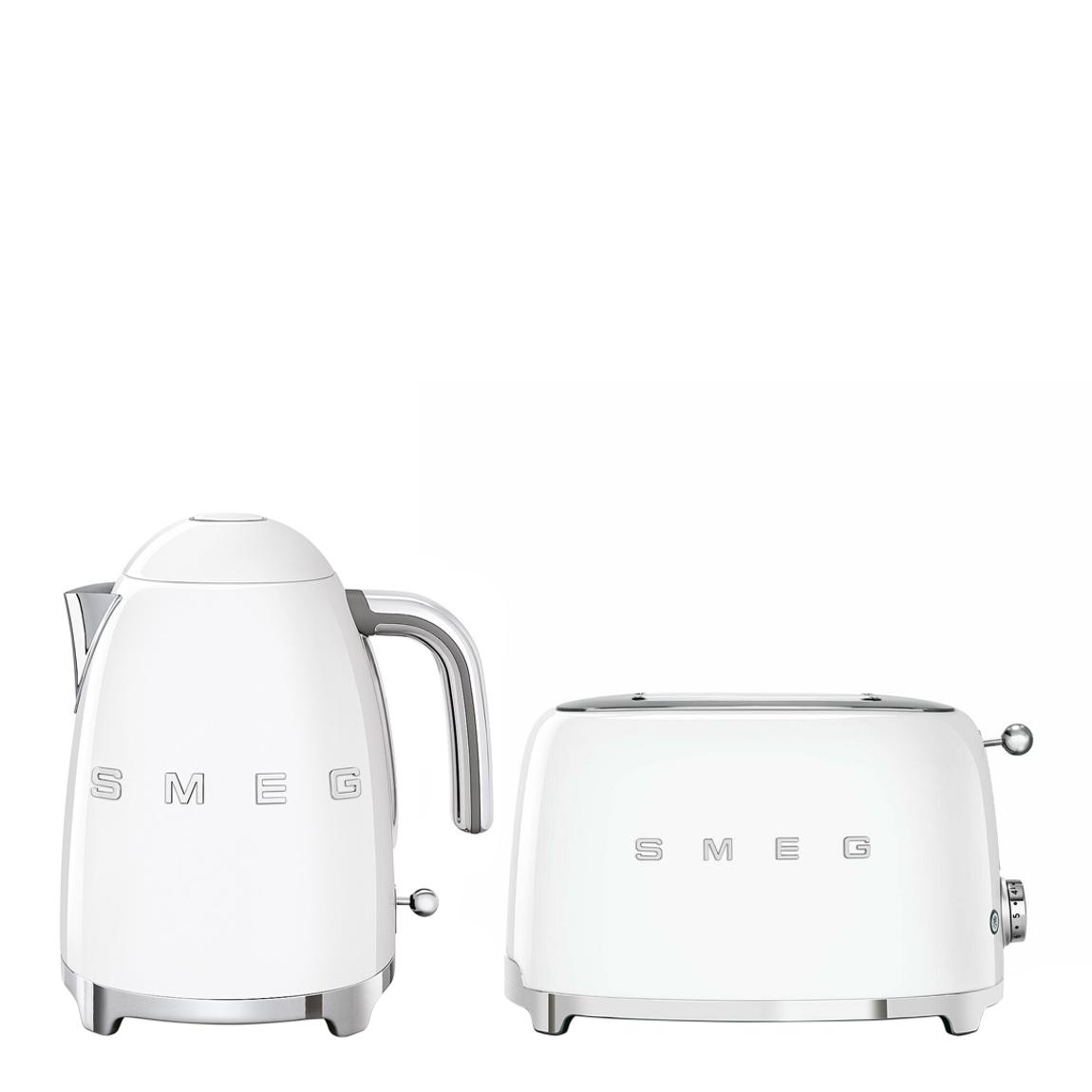 Kettle and Toaster Set, White main product photo
